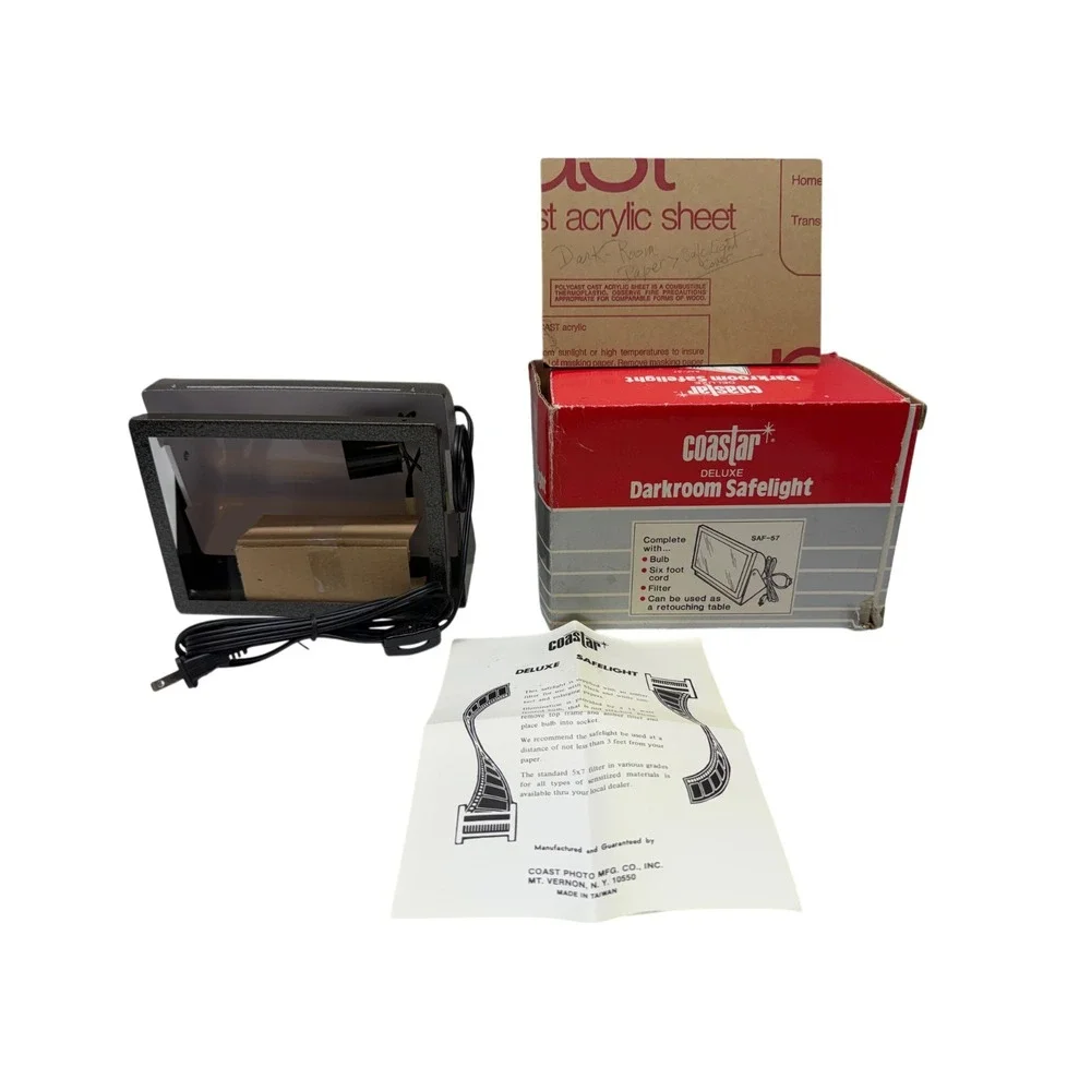 COASTAR Multi-Purpose‎ Darkroom Safelight Lamp Box VTG Photography Light SAF-57